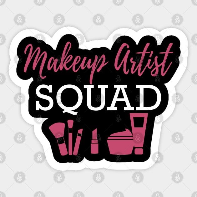 Makeup Artist Squad Sticker by KC Happy Shop